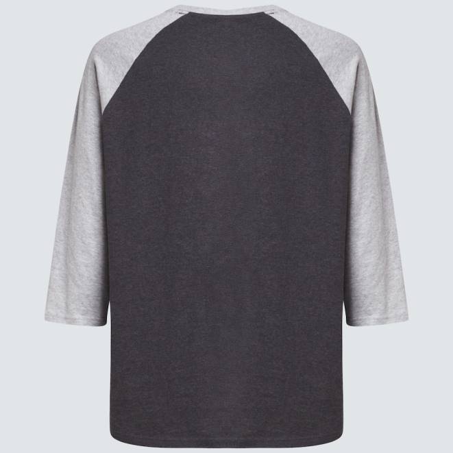 Oakley erica dublu gri relax raglan 3/4 tee haine 620J2470