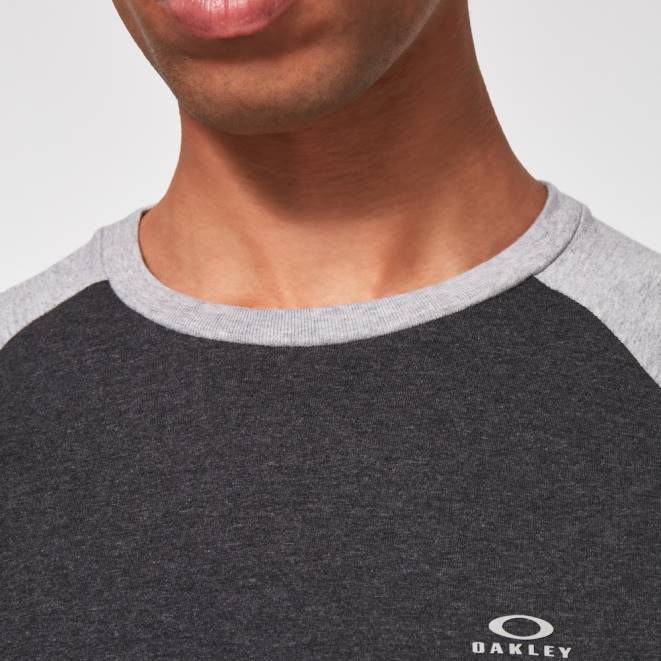 Oakley erica dublu gri relax raglan 3/4 tee haine 620J2470