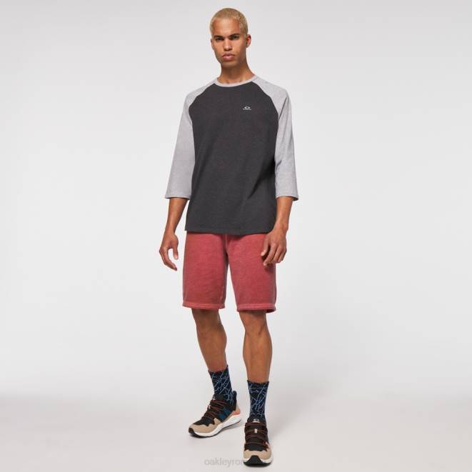 Oakley erica dublu gri relax raglan 3/4 tee haine 620J2470