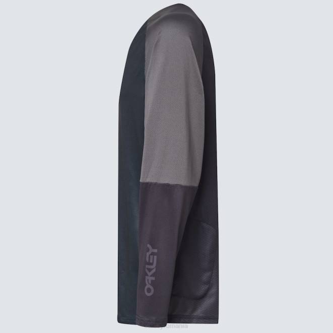 Oakley fier negru/forjat factory pilot mtb ls jersey ii haine 620J2620