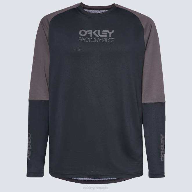 Oakley fier negru/forjat factory pilot mtb ls jersey ii haine 620J2620
