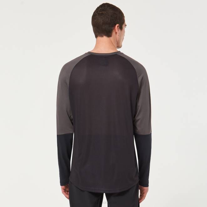 Oakley fier negru/forjat factory pilot mtb ls jersey ii haine 620J2620