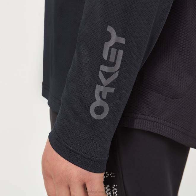 Oakley fier negru/forjat factory pilot mtb ls jersey ii haine 620J2620