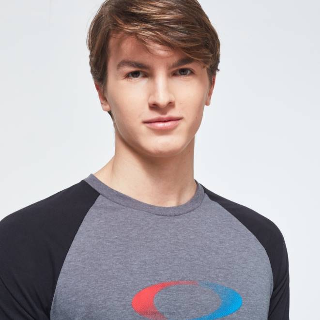 Oakley gri atletic nou tricou USA gradient elipse 3/4 haine 620J2404