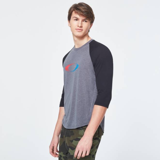 Oakley gri atletic nou tricou USA gradient elipse 3/4 haine 620J2404