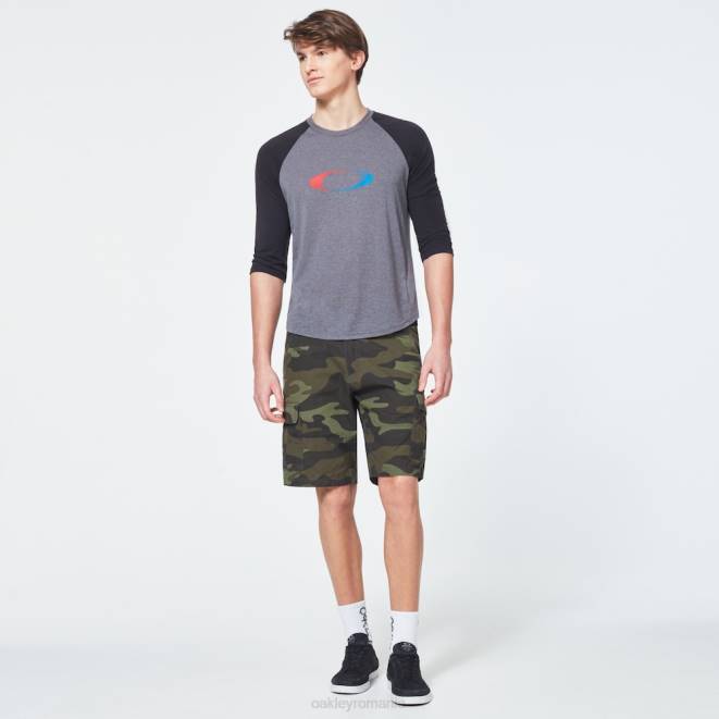 Oakley gri atletic nou tricou USA gradient elipse 3/4 haine 620J2404