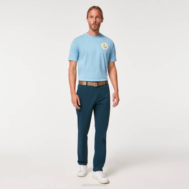 Oakley stonewash albastru tricou pentru minte de golf haine 620J2210