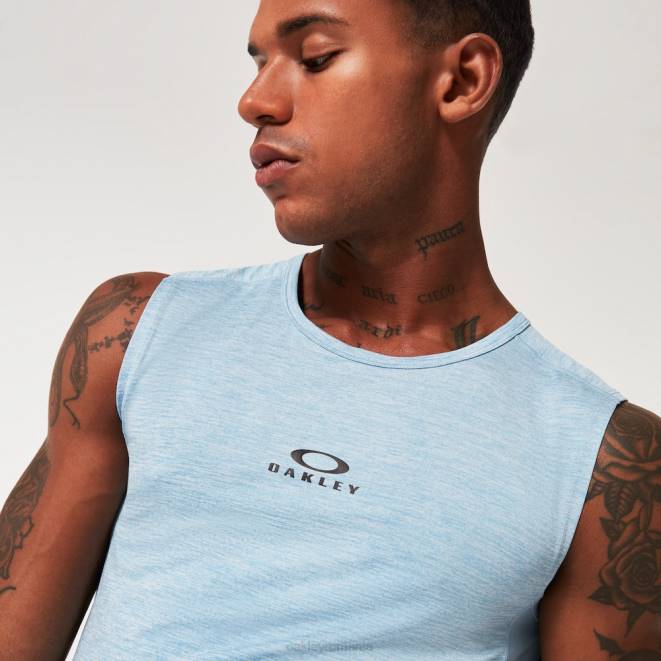 Oakley stonewash blue heather o tricou rc fără mâneci haine 620J2130