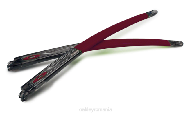 Oakley fum gri/rosu cardinal Tâmple accesorii cu pas încrucișat ochelari 620J2007