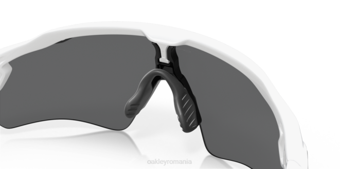 Oakley Lentile polarizate prizm negre, rama alba lustruita calea radar ev ochelari 620J39