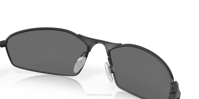 Oakley Lentile polarizate prizm negre, rama neagra satinata mustăţi ochelari 620J364