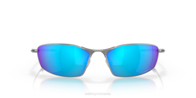 Oakley Lentile polarizate prizm safir, rama crom satinat mustăţi ochelari 620J365