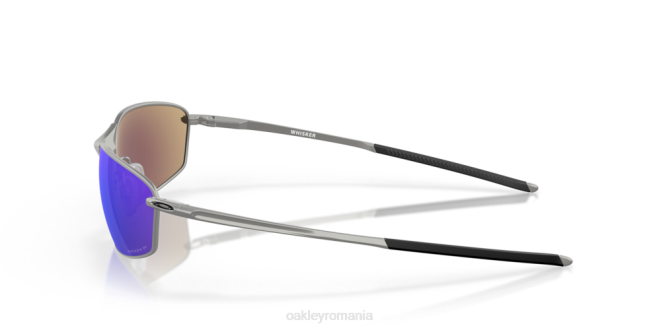 Oakley Lentile polarizate prizm safir, rama crom satinat mustăţi ochelari 620J365