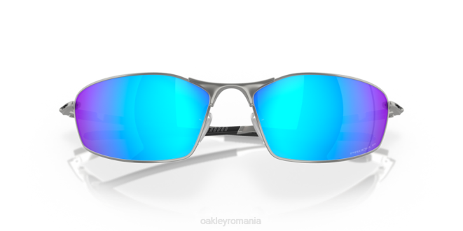 Oakley Lentile polarizate prizm safir, rama crom satinat mustăţi ochelari 620J365