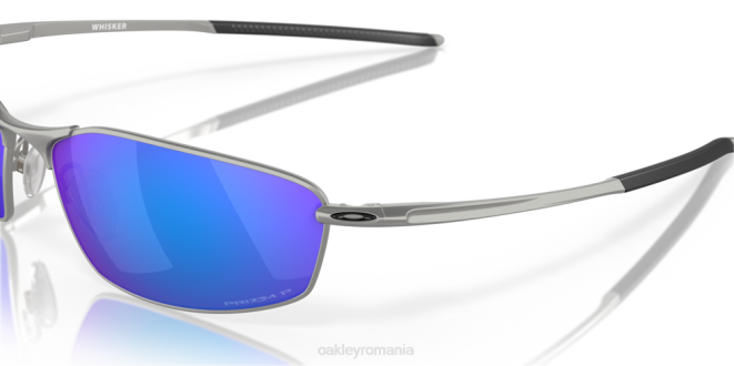 Oakley Lentile polarizate prizm safir, rama crom satinat mustăţi ochelari 620J365