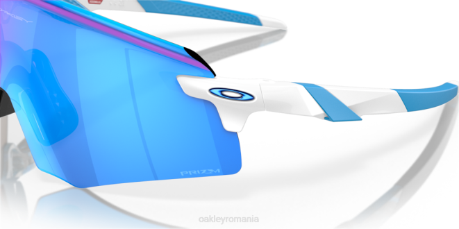 Oakley Lentile prizm safir, cadru alb lustruit codificator ochelari 620J1046