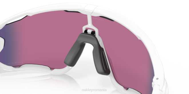 Oakley Lentile rutiere prizm, cadru alb lustruit spărgător de fălci ochelari 620J406