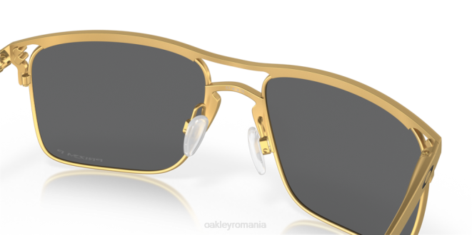 Oakley lentile polarizate prizm negre, rama aurie satinata holbrook ti ochelari 620J47