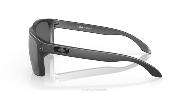 Oakley lentile polarizate prizm negre, rama din otel holbrook xl ochelari 620J15