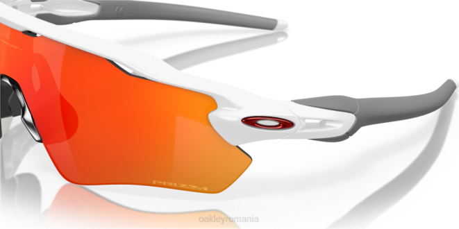 Oakley lentile prizm rubin, rama alba lustruita culorile echipei radar ev cale ochelari 620J35