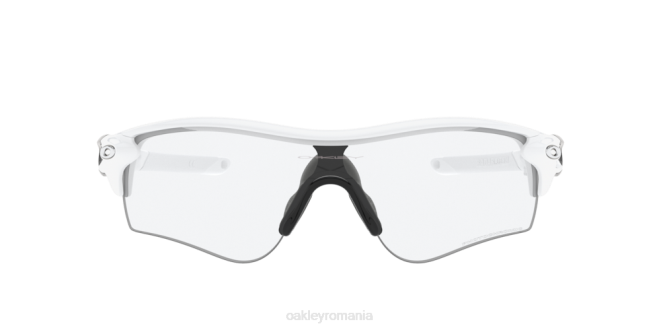 Oakley Lentile fotocromatice cu iridiu clar până la negru, cadru alb cale de blocare radar (potrivire joasă a podului) ochelari 620J717