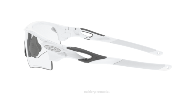 Oakley Lentile fotocromatice cu iridiu clar până la negru, cadru alb cale de blocare radar (potrivire joasă a podului) ochelari 620J717