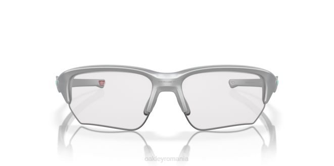 Oakley Lentile fotocromatice cu iridiu clar până la negru, ramă argintie flak beta (potrivire low bridge) ochelari 620J923