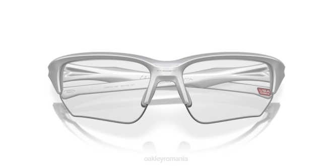 Oakley Lentile fotocromatice cu iridiu clar până la negru, ramă argintie flak beta (potrivire low bridge) ochelari 620J923