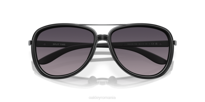 Oakley Lentile gradient gri prizm, cadru negru catifelat timp fracționat ochelari 620J439