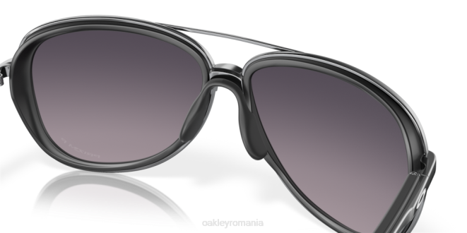 Oakley Lentile gradient gri prizm, cadru negru catifelat timp fracționat ochelari 620J439