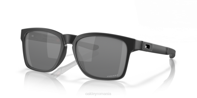 Oakley Lentile polarizate cu iridiu negru, cadru negru mat catalizator (potrivire cu punte joasă) ochelari 620J878