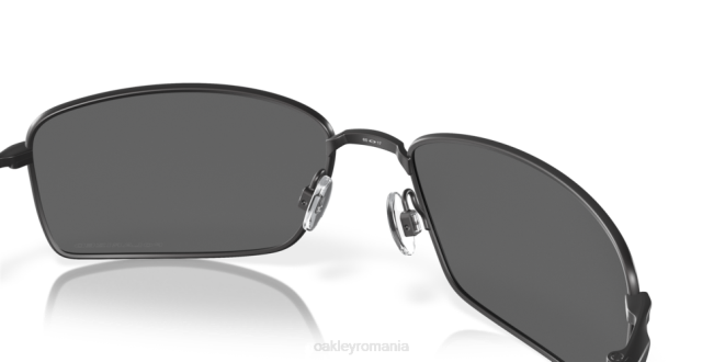 Oakley Lentile polarizate cu iridiu negru, cadru negru mat fir pătrat ochelari 620J496