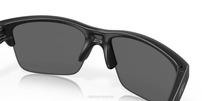 Oakley Lentile polarizate cu iridiu negru, cadru negru mat thinlink ochelari 620J895