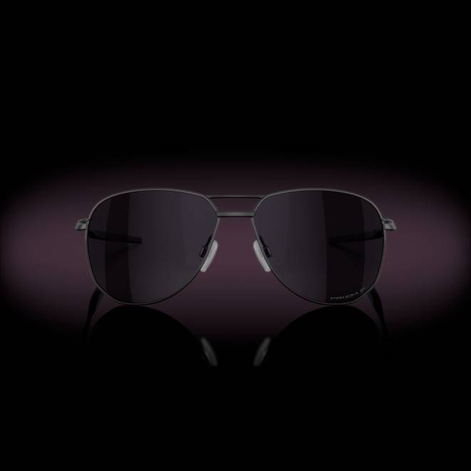 Oakley Lentile polarizate gri prizm, rama neagra satinata contrail ti ochelari 620J371