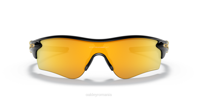 Oakley Lentile polarizate prizm 24k, cadru negru lustruit cale de blocare radar (potrivire joasă a podului) ochelari 620J718