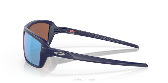 Oakley Lentile polarizate prizm deep water, cadru bleumarin mat cabluri ochelari 620J673