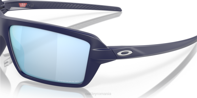 Oakley Lentile polarizate prizm deep water, cadru bleumarin mat cabluri ochelari 620J673