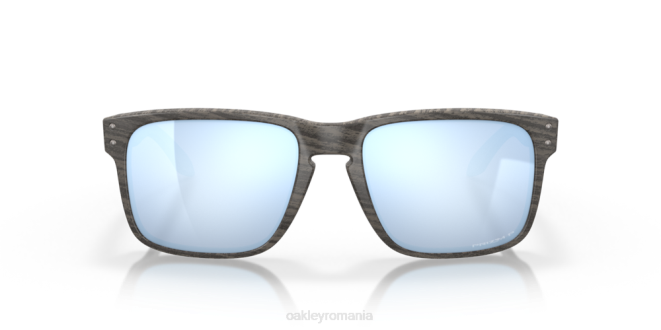 Oakley Lentile polarizate prizm deep water, cadru din lemn colecția holbrook woodgrain ochelari 620J66
