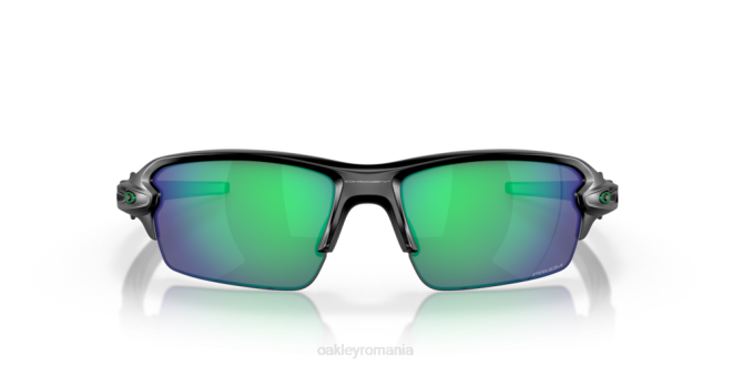 Oakley Lentile polarizate prizm jade, cadru negru mat flak 2.0 (podență joasă) ochelari 620J867
