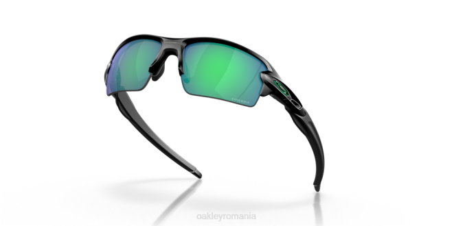Oakley Lentile polarizate prizm jade, cadru negru mat flak 2.0 (podență joasă) ochelari 620J867