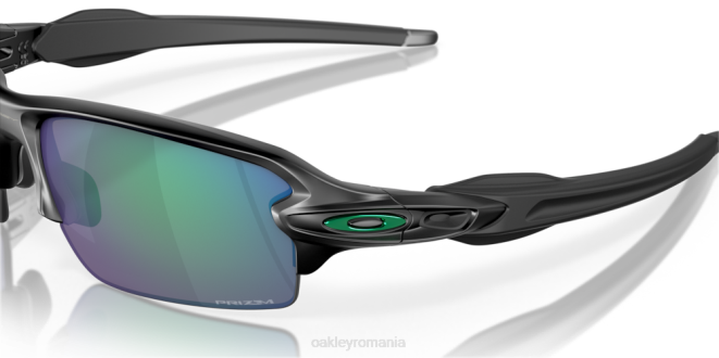 Oakley Lentile polarizate prizm jade, cadru negru mat flak 2.0 (podență joasă) ochelari 620J867