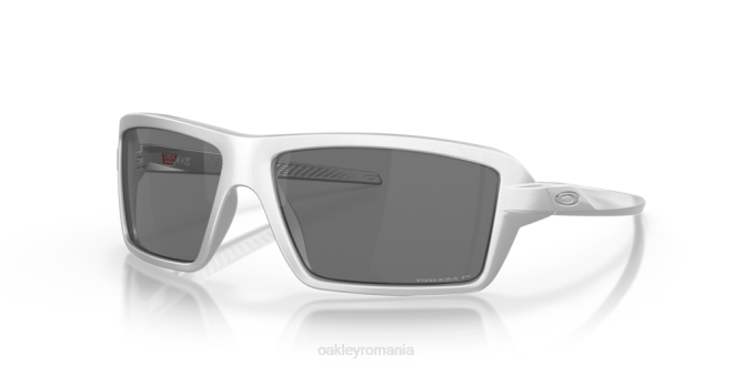 Oakley Lentile polarizate prizm negre, cadru x-silver cabluri colectia x-silver ochelari 620J676