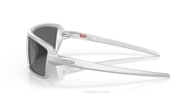 Oakley Lentile polarizate prizm negre, cadru x-silver cabluri colectia x-silver ochelari 620J676
