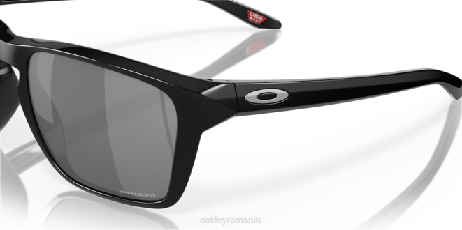 Oakley Lentile polarizate prizm negre, rama neagra lustruita sylas (potrivire cu punte joasă) ochelari 620J961