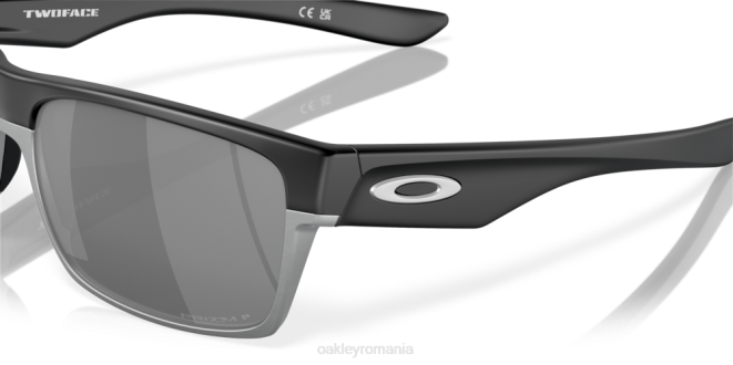 Oakley Lentile polarizate prizm negre, rama neagra mata doua fete ochelari 620J688
