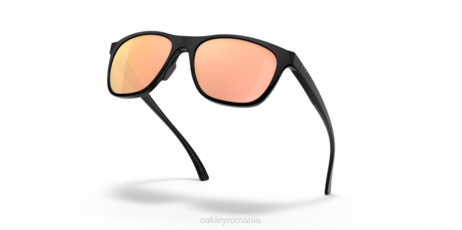 Oakley Lentile polarizate prizm rose gold, cadru negru lustruit linie de conducere ochelari 620J1072
