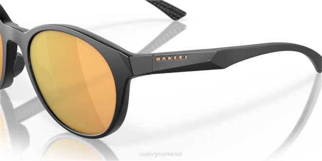 Oakley Lentile polarizate prizm rose gold, cadru negru mat stropi de spumă ochelari 620J1086