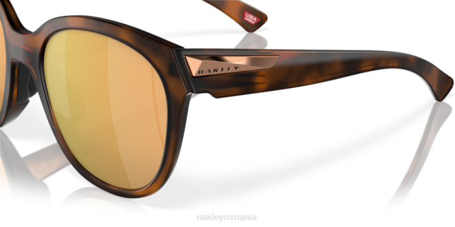 Oakley Lentile polarizate prizm rose gold, rama broasca testoasa maro mat cheie usoara ochelari 620J944