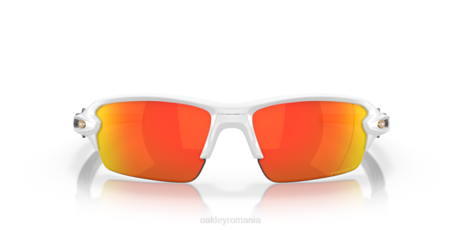 Oakley Lentile polarizate prizm ruby, cadru alb mat flak 2.0 (podență joasă) ochelari 620J874