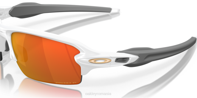 Oakley Lentile polarizate prizm ruby, cadru alb mat flak 2.0 (podență joasă) ochelari 620J874